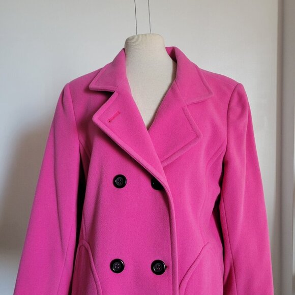 GALLERY COLLECTION FUSHIA/PINK WOOL BLAZER (Size: Medium) - Picture 3 of 15
